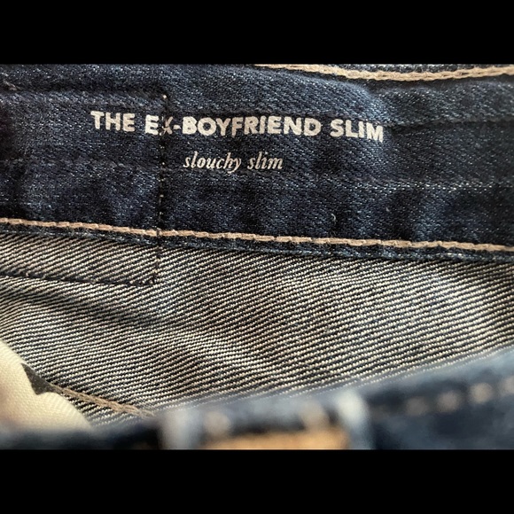 AG Adriano Goldschmied EX-BOYFRIEND SLOUCHY SLIM Dark Wash size 24R - Picture 6 of 13